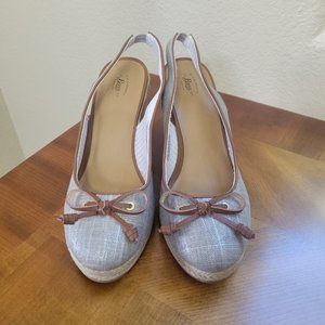 G. H. BASS & CO. Kim Wedge Espadrilles Shoes Sandals